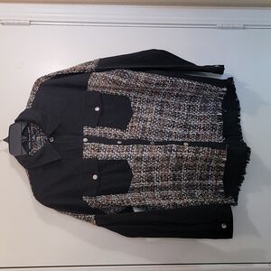 HYFVE Women's Denim Tweed Black  Jack Size Medium